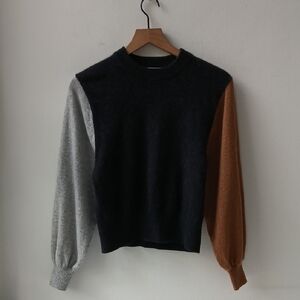 Splendid Cashmere Color Block Sweater Women's XS